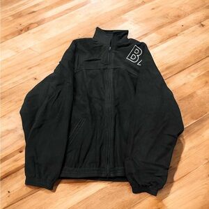 Balenciaga Zip Up Track Jacket - Black